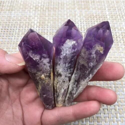 Natural Rough Specimen Amethyst Quartz Cluster Crystal Wand Point Specimen Decor