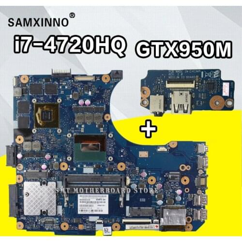 Send board+N551JM Motherboard i7-4720HQ GTX950M For Asus N551JQ G551JW laptop Motherboard N551JM Mainboard N551JM Motherboard