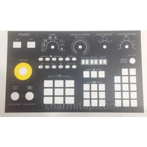 Operation panel Keyboard mask Control panel Button film Hand control box film for CNC lathe