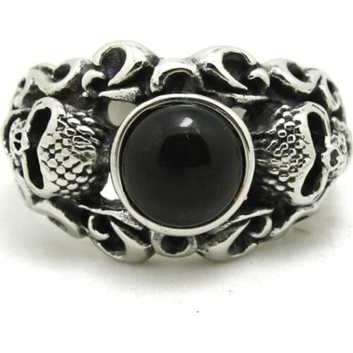 Support Dropship Hollow Out Skull Ring 316L Stainless Steel Punk Style Newest Design Skull Ring