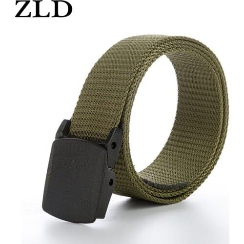 ZLD Automatic Buckle Nylon Belt Male Army Tactical Belt Mens Military Waist Canvas Belts Cummerbunds High Quality Strap Belt