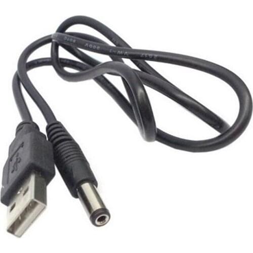USB 2.0 A TYPE MALE TO 5.5 2.1mm DC power Jack Plug 5.5 2.1mm Barrel Connector 5v cable 80cm