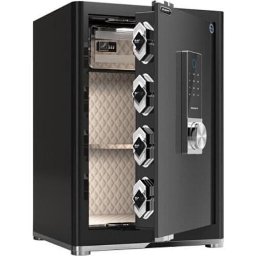 Smart All Steel Metal Safe Home Treasure Lock Hotel Office Password Box Fingerprint Bedside Table Fingerprint Password Safe