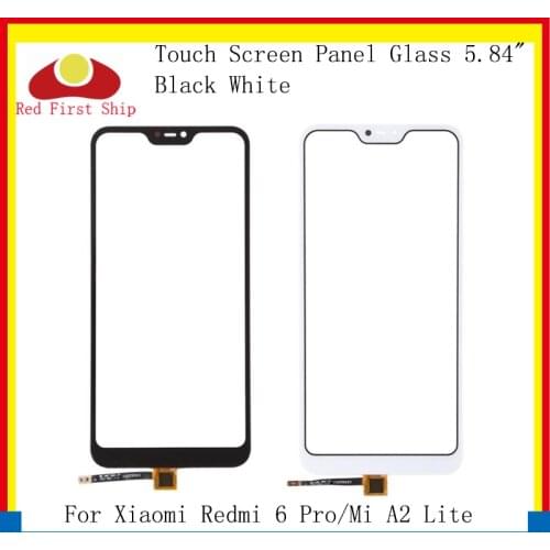 10Pcs/lot Touch Screen For Xiaomi Redmi 6 PRO Touch Panel Digitizer Sensor Front LCD Glass Lens For Xiaomi MI A2 Lite Touch