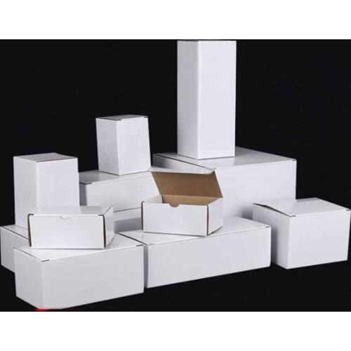 10pcs Mutil size White gift box Glasses/ornaments 3-layer corrugated box Festival gift wedding carton supports boxes packaging