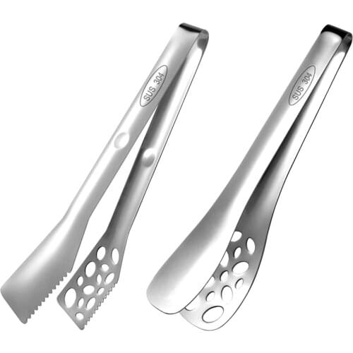 2PCS Kitchen Tongs, 10 Inch New Premium Heavy Duty Stainless Steel Tongs, Heat Resistant Locking Tongs, Multi-Purpose