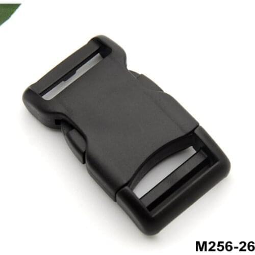 20pcs HLD/M256-26mm plastic POM buckles backpack contoured buckles side release buckles for strap webbing Extension arched