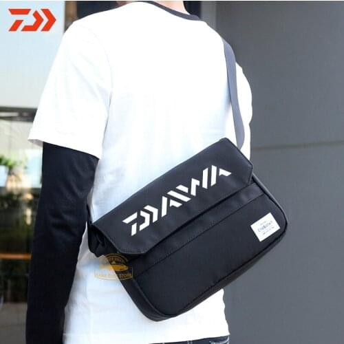 2021 Daiwa Fishing Bag Outdoor Sports Cycling Chest Bag Leisure Travel Solid Color Fashion Shoulder Bag Fishing Messenger Bag