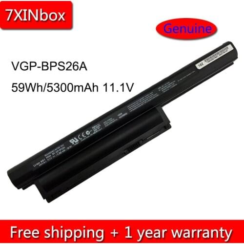 7XINbox 59Wh 11.1V VGP-BPL26 VGP-BPS26 VGP-BPS26A Laptop Battery For Sony Vaio SVE14A SVE15 SVE17 VPC-CA VPC-CB VPC-EG VPC-EH