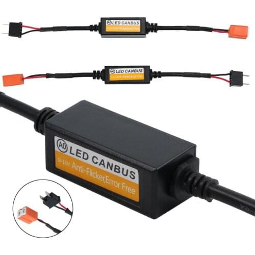 1PC Car Accessories H1 H3/H4/H7/H8 9 11/9005 9006 9012 Headlight LED Canbus Decoder Canceller Error Free Resistor Anti Flicker