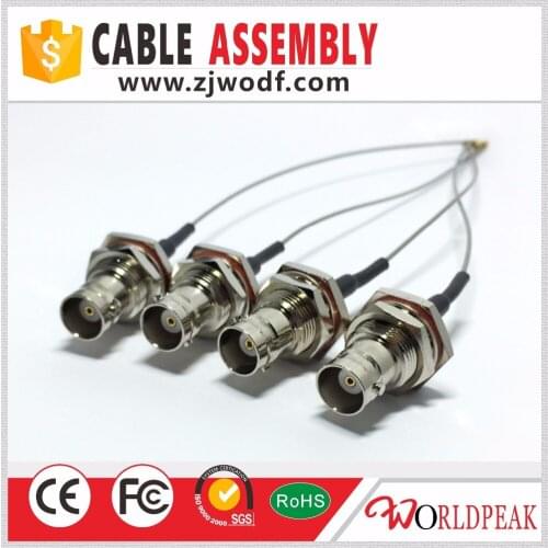 Free shipping 5 pcs BNC female jack to IPEX 1.13 cable assembly jumper cable length 15cm