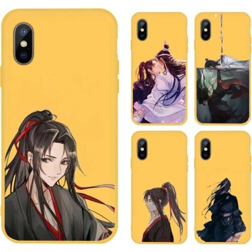 Mo Dao Zu Shi Phone Case Yellow Candy Color for iPhone 11 12 mini pro XS MAX 8 7 6 6S Plus X SE 2020 XR