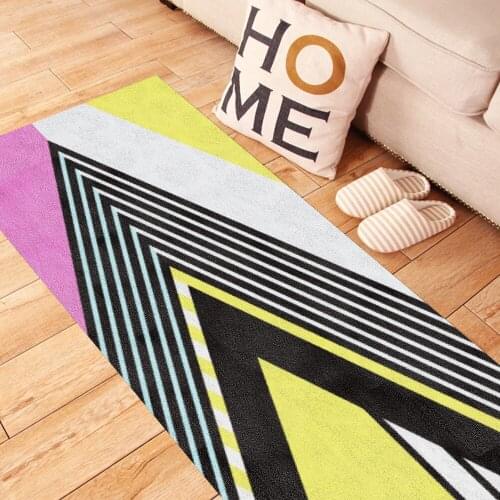 Color Geometric Floor Stickers Carpet Waterproof PVC Stickers Anti-Slip Wall Decal Kitchen Bathroom Bedroom Home Decor 60x120cm