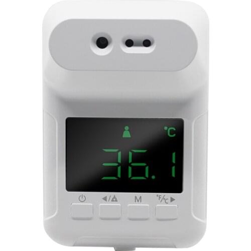 HLZS-K3S Thermometer Infrared Induction Thermometer Alarm Wall Mounted Thermometer forehead Temperature Voice Prompt