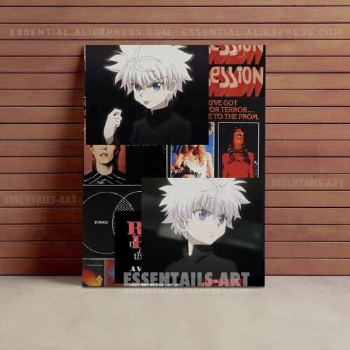 Killua Zoldyck HxH Aesthetic Canvas Wall Art Poster Home Decor Painting Bedroom Study Living Room Decoration Prints Pictures