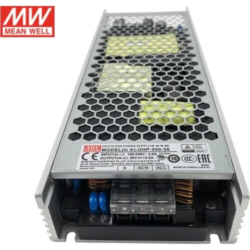 MEAN WELL UHP-500 500W 12V 24V 36V Slim Switching Power Supply 110V/220VAC 500W Meanwell PFC Transformer UHP-500 Series