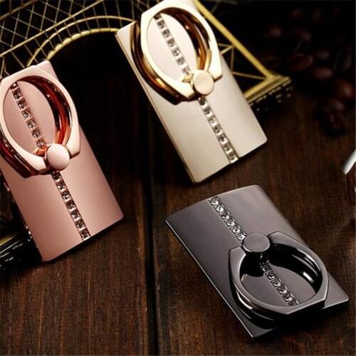 Heart Diamond Metal Finger Ring Smartphone Stand Holder Mobile Phone Stand For iPhone Huawei Xiaomi Mount