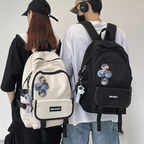 Fashion Girl College School Bag Casual New Simple Women Backpack Striped Book Packbags for Teenage Travel Shoulder Bag Rucksack