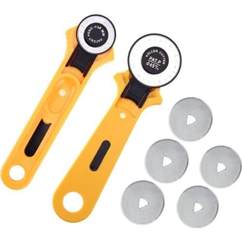 45mm 28mm Rotary Cutter Leather Cutting Tool Fabric Cutter Circular Blade DIY Patchwork Piecing Sewing Quilting Fabric Cutting