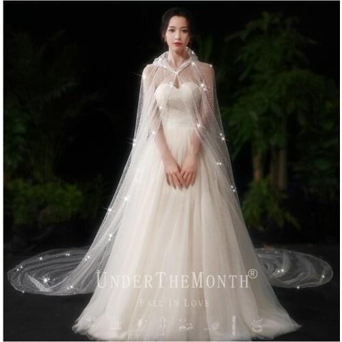 Wholesale White Glitter Lace Hat Veils Bridal Veil 3M long For Wedding Dress Veil