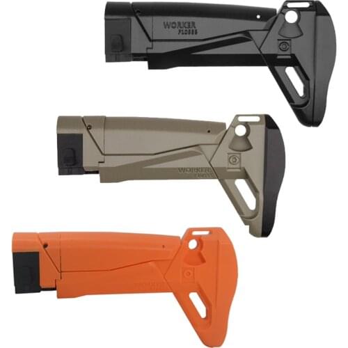 Worker Mod F10555 3D Printing Shoulder Stock No.163 for Nerf for Nerf N-strike Elite Series Toy Color Black
