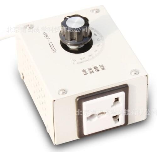 WBT-4000W 220V Controllable Variable Voltage Regulator Light Brightness Temperature Adjustment Fan Speed Motor Electric Dimmer