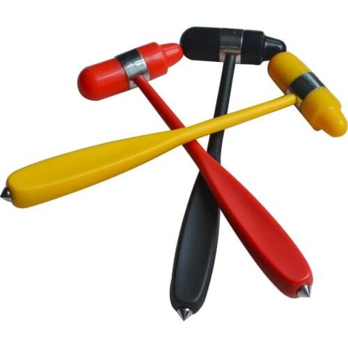 1pcs Medical Healthy Check Rubber Massage Hammer Neurological Percussion Reflex Hammer Nail Reflex Hammer Color Multi