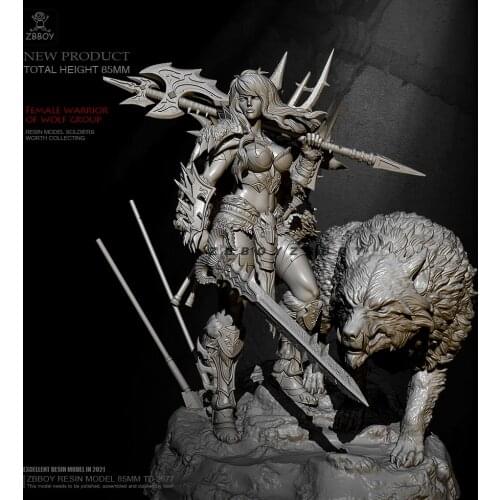 H85mm Resin figure model kits DIY self-assembled TD-2677