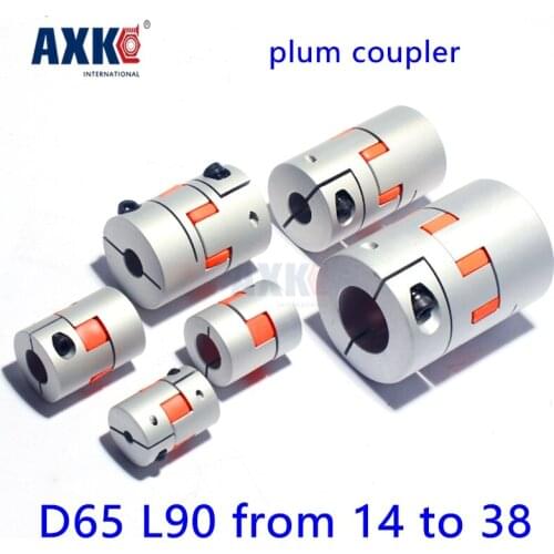 Ball Bearing Bearing Axk Diameter 65mm Length 90mm Plum Clamp Coupler D65 L90 Shaft Size From 14mm To 38mm Cnc Jaw Coupling