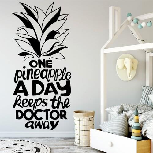 Lovely pineapple quote Wallpaper Home Decoration Wall Sticker For Kids Room Living Room Home Decor