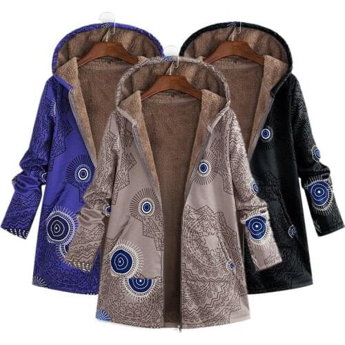 Plus Size M-2XL Winter Jacket Coat Women Hooded Overcoat Faux Fur Cotton Fleece Female Parkas Hoodies Long Coat