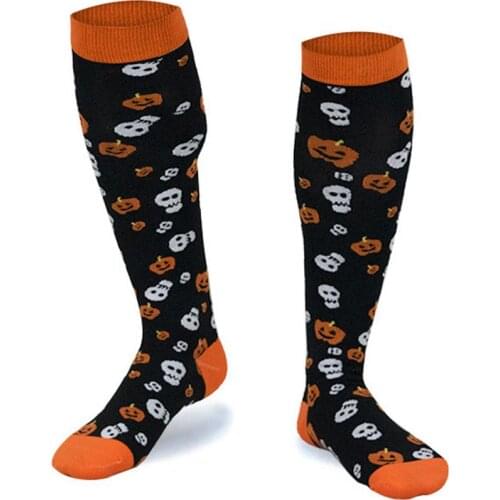 Halloween Socks Halloween Knee High Socks Comfortable Holiday Pattern Long Socks Cute And Young Look Breathable Light 2021