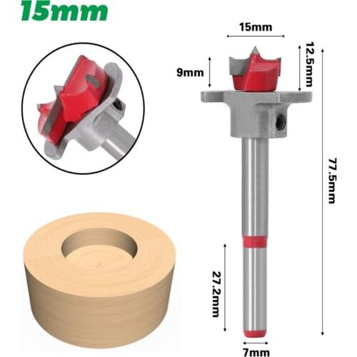 1Pcs 15/20/25/30/35mm Adjustable Carbide Drill Bits Hinge Hole Opener Boring Bit Tipped Drilling Tool Woodworking Cutter