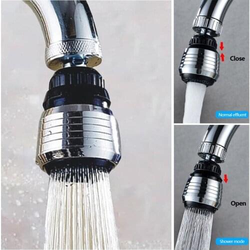 1PC ZhangJi 360 Degree Kitchen Faucet Aerator 2 Modes adjustable Water Filter Diffuser Water Saving NozzleFaucetConnector Shower