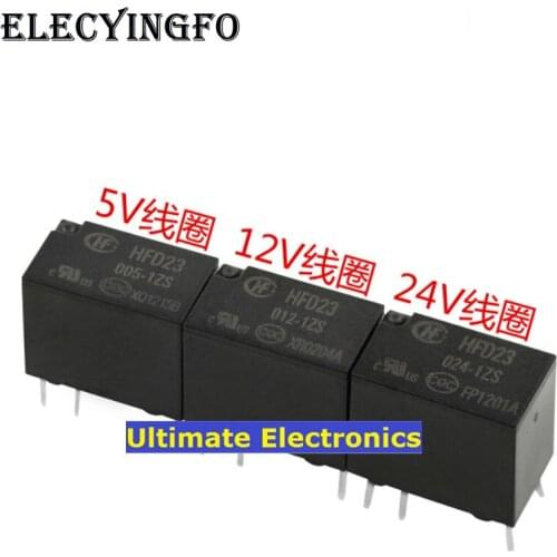 10pcs JRC-23F- HFD23-005-1ZS JRC-23F- HFD23-012-1ZS JRC-23F- HFD23-024-1ZS 6-pin sensitive type relay