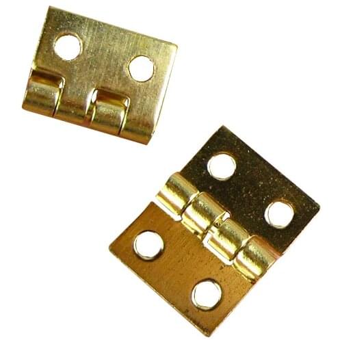 10Pcs Smallest coppe Brass Mini Hinge Decor Door Hinges Wooden Gift Jewelry Box Hinge Fittings for Furniture Hardware