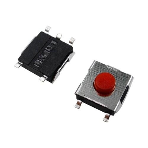 100Pcs 6*6*3.1mm 6X6X3.1H 4Pins SMD-4 touch micro switch momentary / button switch
