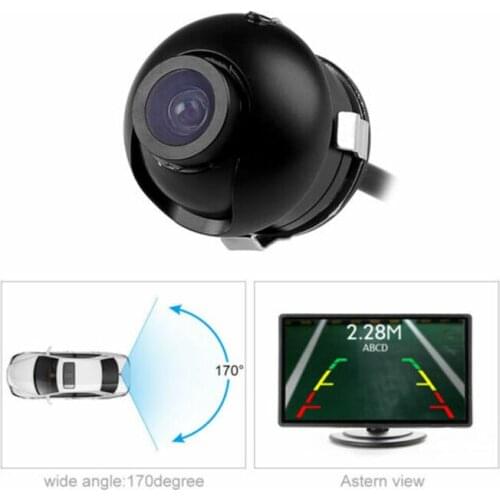 Car Rear View Camera HD Mini 360° HD Reverse Parking Cam Backup Night Vision Car Waterproof Parking Monitor Auto Accessories