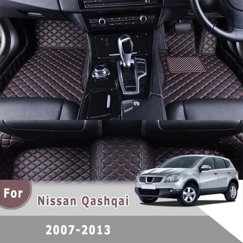 RHD Carpets Car Floor Mats For Nissan Qashqai J10 2007 2008 2009 2010 2011 2012 2013 Auto Interiors Accessories Waterproof Rugs