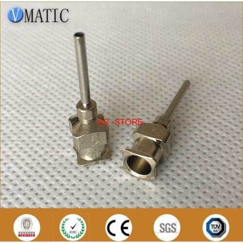Free Shipping 0.5'' Tip Length 16G All Metal Tips Blunt Stainless Steel 12Pcs Dispensing Syringe Needle Tips 1/2 Inch