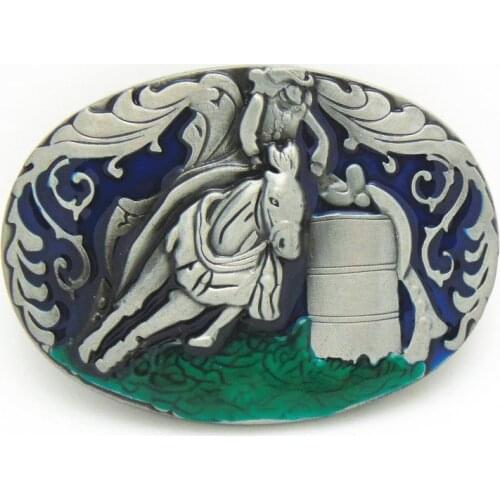 Free shipping HORSE Colorful Enamel Cowboy Metal Belt Buckle Texas Fashion Mens Western Metal Belt Buckle for Men