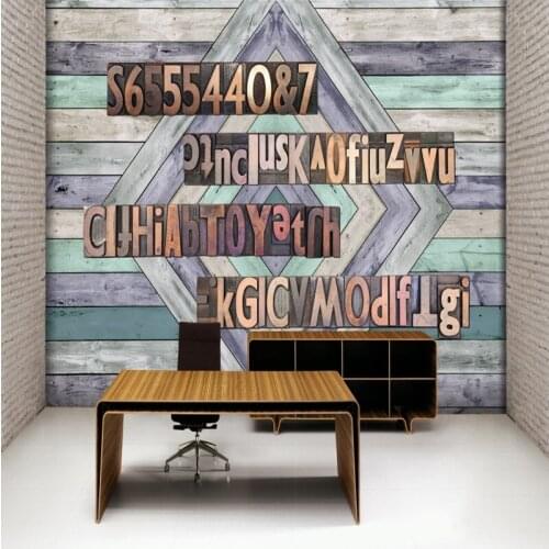 Photo wallpaper Retro Nostalgic Wooden Walls Relief English Background Wall Living Room Wallpaper Hotel Decorative Murals
