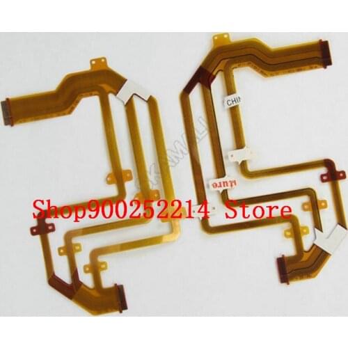 2PCS LCD hinge rotate shaft Flex Cable for Sony HDR-CX300 CX305 CX350 CX370 XR350 XR350E CX350E CX370E CX305E Video Camera