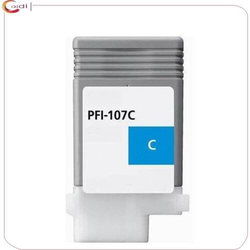 Cyan 130ML PFI107 Compatible for Ink Cartridge Full With Pigment Ink For Canon IPF-670 IPF-680 IPF-685 IPF-770 IPF-780