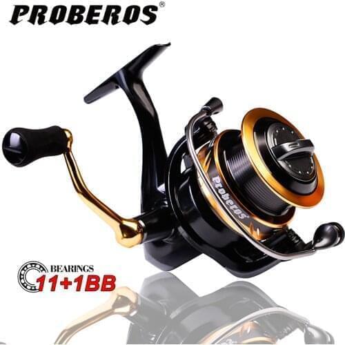 PRO BEROS Fishing Reel 11+1 Ball Bearings 2000-5000 Series Metal Spool Fishing Wheel for Saltwater Fishing 5.0:1 Spinning Reel