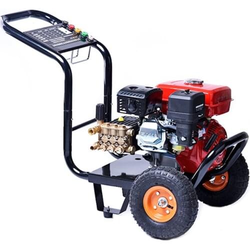 Commercial Industrial 150Bar 5.5Hp Gasoline Engine High Pressure Washer Machine Car Cleaner Big Wheels Auto Tools Accessories