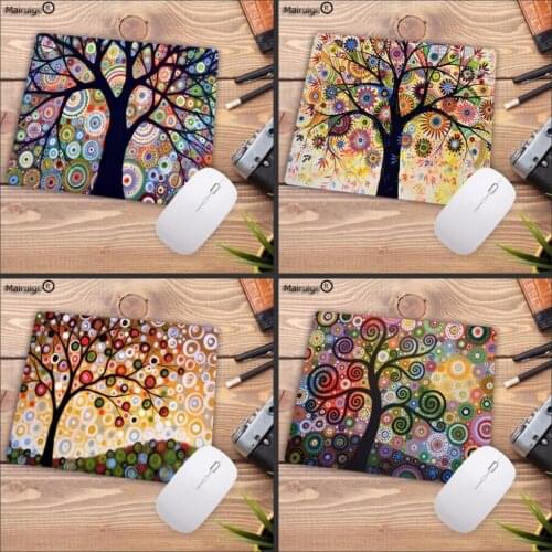 Mairuige Beautiful Tree art mouse pad gaming mousepad Natural rubber gamer mouse mat pad game computer desk padmouse play mat