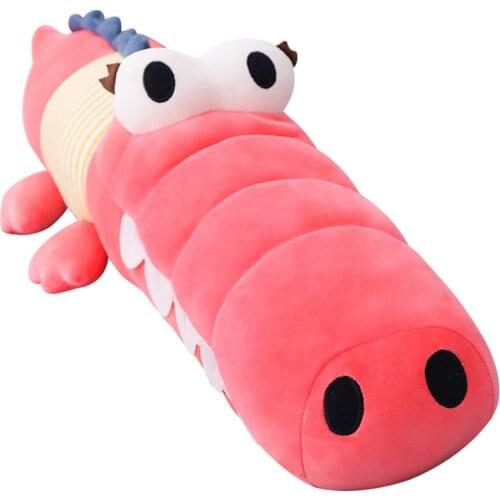 New Crocodile Plush Doll Giant Soft Stuffed Alligator Toy Cute Sleep Long Pillow for Children Adults Gift Deco 49inch 125cm