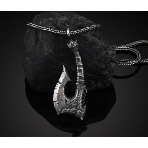 Viking charms Jewelry on the neck Viking Axe pendant necklace skull Tomahawk Tag accessories chain necklace men