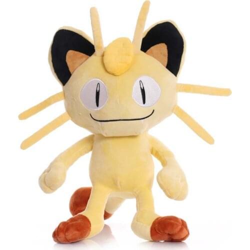 25cm TAKARA TOMY Meowth Plush Toys Doll Meowth Soft Stuffed Animals Plush Dolls Gifts for Kids Children Birthday Gifts